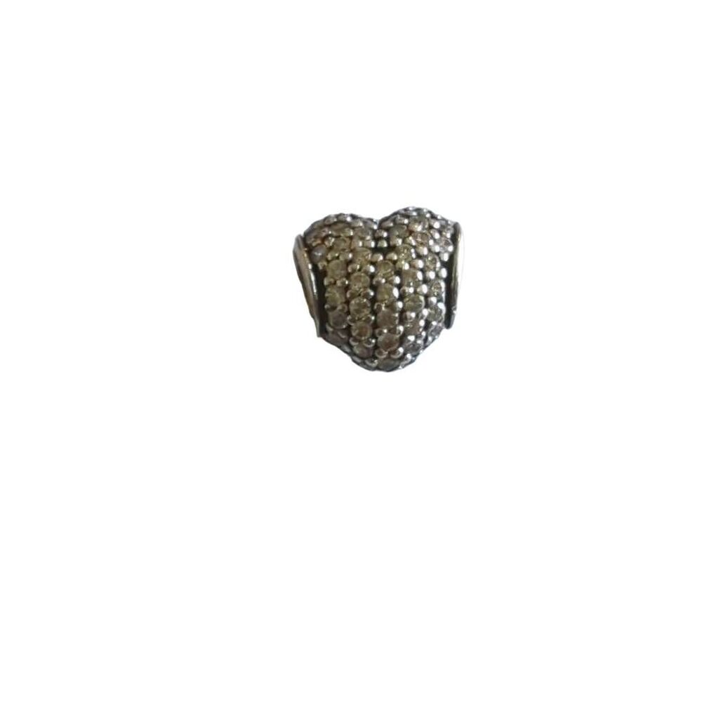 Pandora pave clear stones charm, 925 silver, EUC